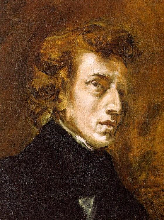 Eugene Delacroix Portrait of Frederic Chopin Germany oil painting art